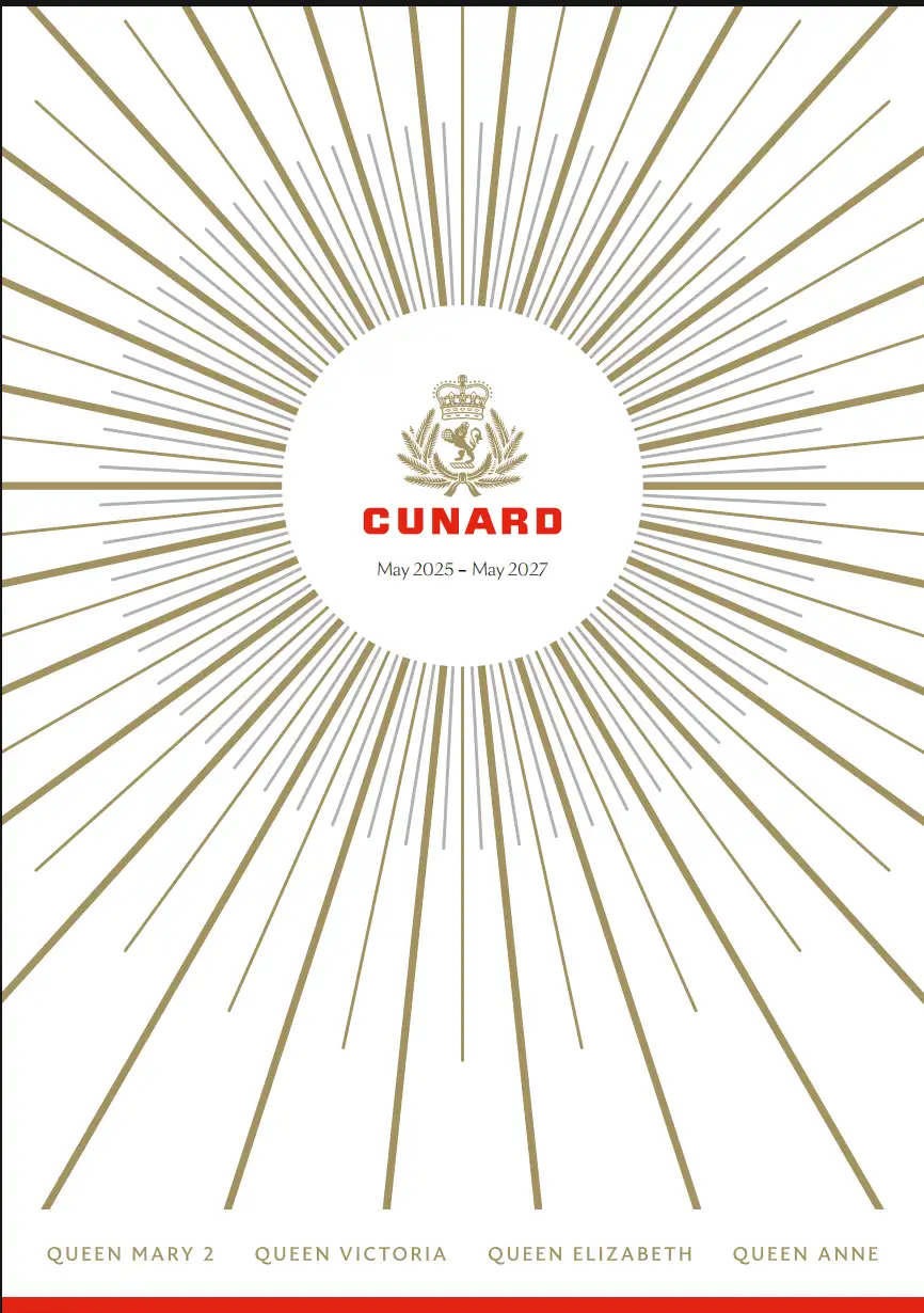 Cunard Voyages May 2025 – May 2027 cover